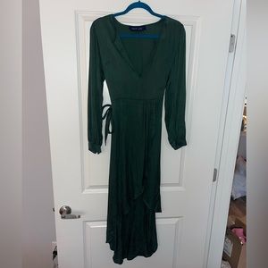 Blue life brand new size small long sleeve green dress